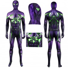 Spiderman PS5 Jumpsuit Miles Morales Purple Reign Suit Cosplay Costumes