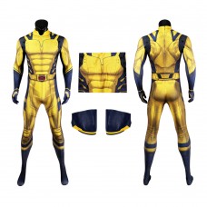 Wolverine Jumpsuit Deadpool 3 Cosplay Costumes Yellow Halloween Outfit