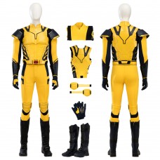 Deadpool 3 Wolverine Jumpsuit Logan Yellow Male Halloween Cosplay Suit