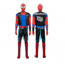 Spider-Punk Hobart Brown Suit Dexule Spider-Man Across the Spider-Verse Cosplay Costumes