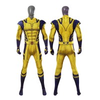 Wolverine Halloween Jumpsuit Deadpool 3 Costume Logan Howlett Cosplay Suit  