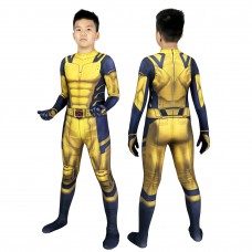 Wolverine Cosplay Jumpsuit Yellow Deadpool 3 Wolverine Costume for Kids