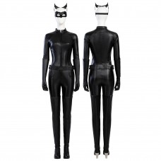 Anne Hathaway Cosplay Costume Bat Knight Black Cat Suit for Halloween