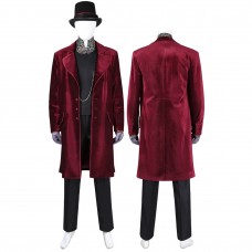 Willy Wonka Cosplay Costume Charlie and the Chocolate Factory Suit