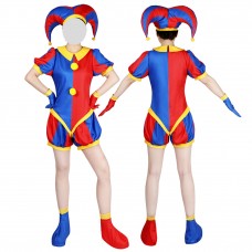 The Amazing Digital Circus Cosplay Costume Pomni Suit Kids Adult Jumpsuits