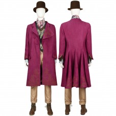 Willy Wonka Cosplay Costume Charlie and the Chocolate Factory Suits
