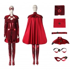 The Boys Season 3 Crimson Countess Cosplay Jumpsuit With Cloak