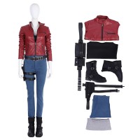 Resident Evil 2 Costume Claire Redfield Cosplay Suit Full Set  