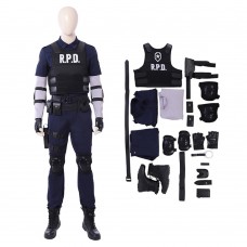 Resident Evil 2 Remake Costume Leon S. Kennedy Uniform Cosplay Outfit