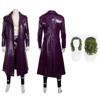 Joker Costume Suicide Squad Cosplay Suit Male Halloween Outfit  