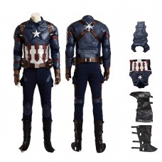 Captain America Costume Captain America 3 Civil War Cosplay Suit The Avengers Steve Rogers Outfit With Vest