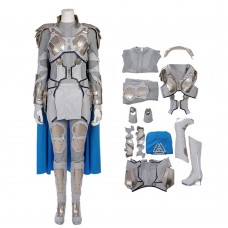 Thor Ragnarok Costume Valkyrie Cosplay Suit Full Set with Cloak