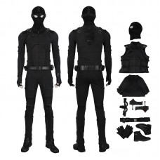 Spiderman Cosplay Costume Spider-Man Far From Home Stealth Edition Black Suit
