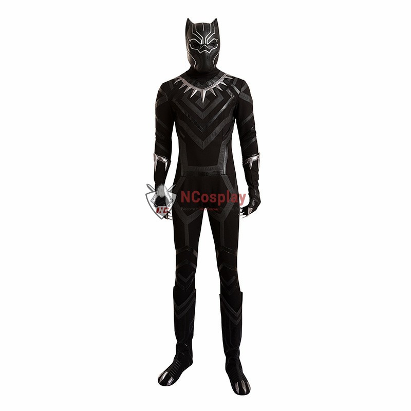 Captain America 3 Civil War Black Panther Cosplay Costume Deluxe Outfit