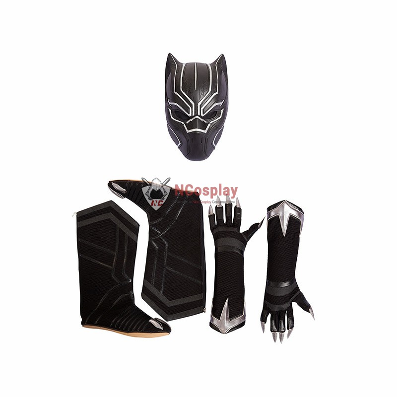 Captain America 3 Civil War Black Panther Cosplay Costume Deluxe Outfit
