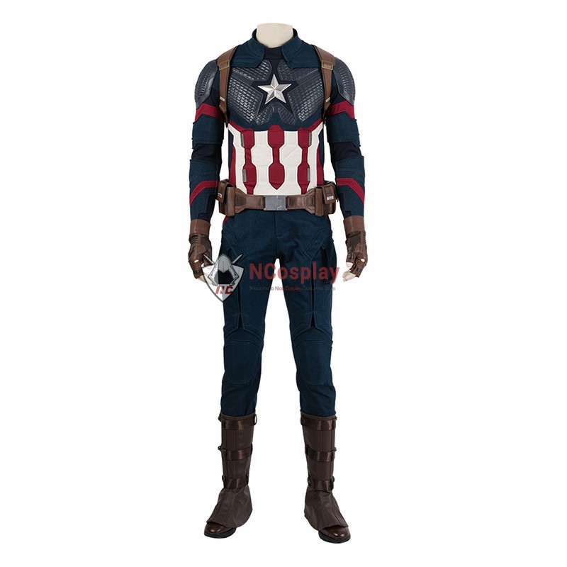 Avengers Endgame Steve Rogers Cosplay Costumes High Detail Edition