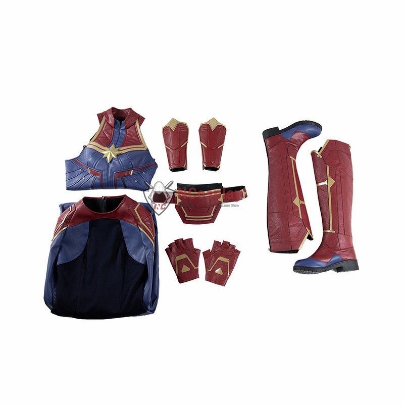 Marvel 2019 Movie Captain Marvel Carol Danvers Cosplay Costume-B Edition