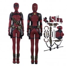 Deadpool 2 Lady Costume Woman Cosplay Costume Leather Luxury Suit