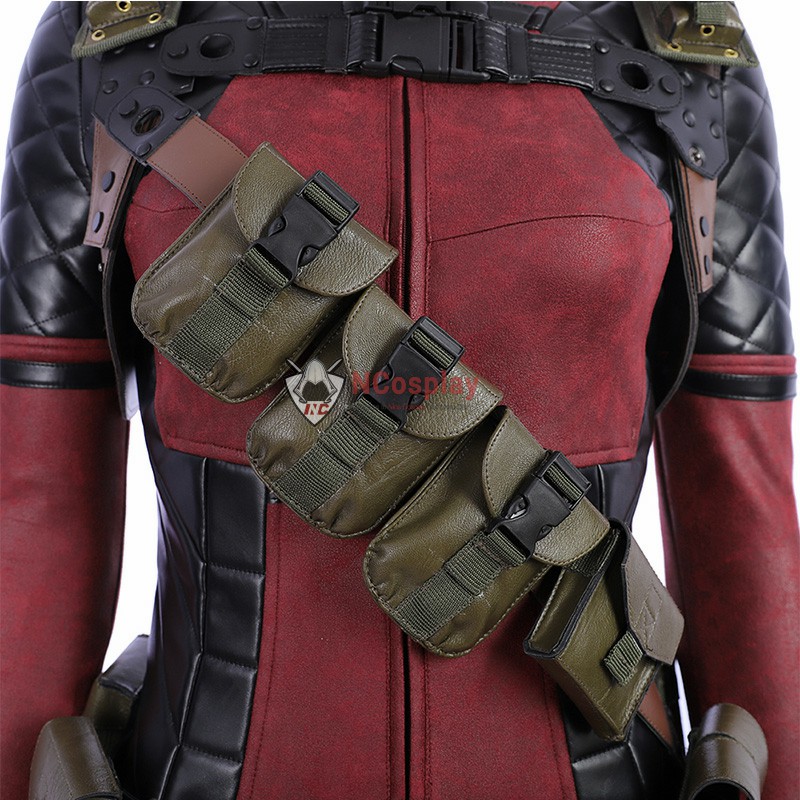 Deadpool 2 Lady Costume Woman Cosplay Costume Leather Luxury Suit