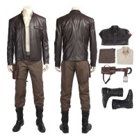 Star Wars 8 The Last Jedi Poe Dameron Outfits Cosplay Costume  