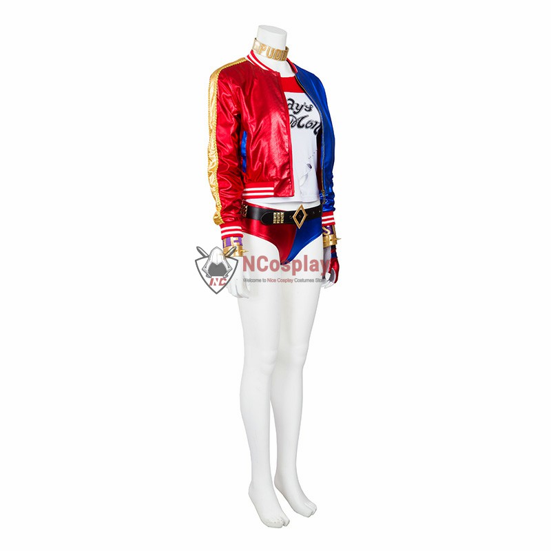 Suicide Squad Harley Quinn Cosplay Costume Top Level