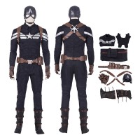 Avengers Endgame Steve Rogers Costume Captain America Cosplay Costumes  