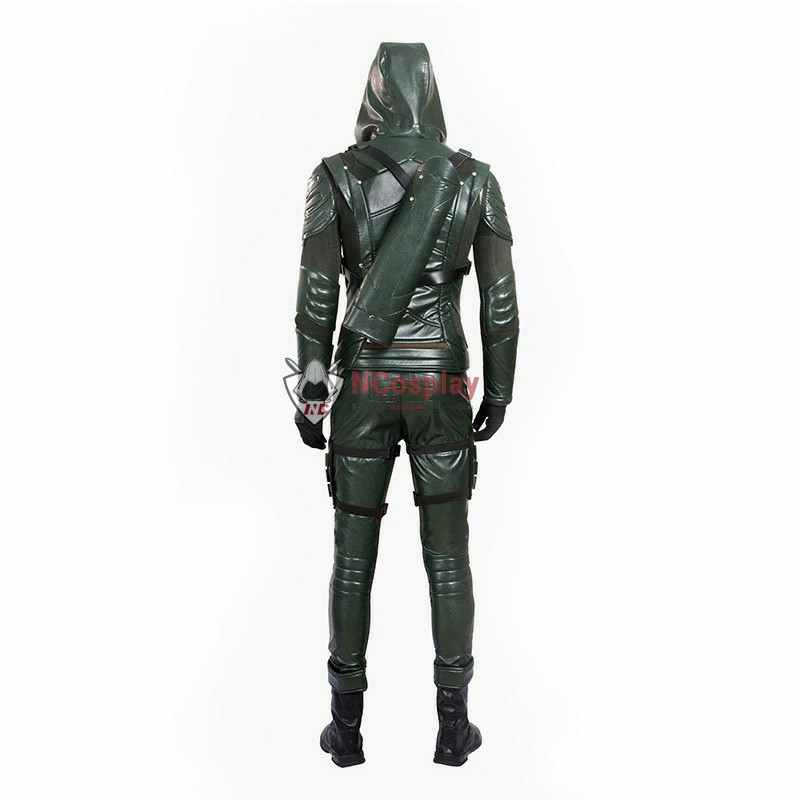 DC Green Arrow Season 5 Oliver Queen Cosplay Costume Top Level