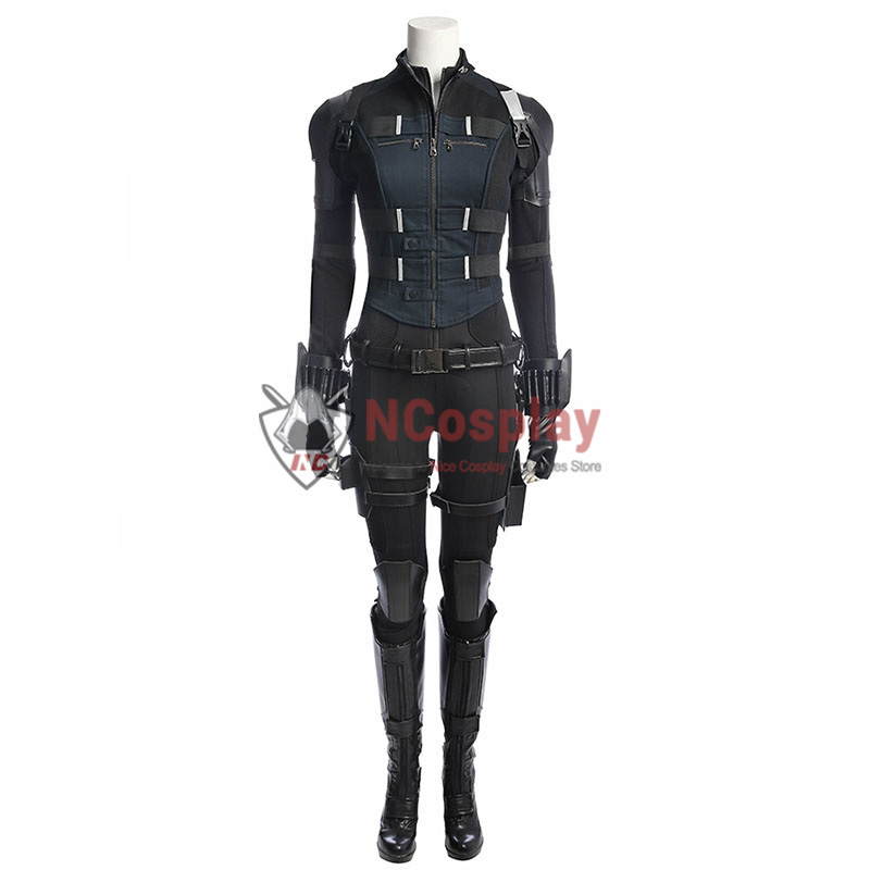 Avengers Infinity War Cosplay Costume Black Widow Suit