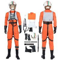 Star Wars Luke Skywalker X-Wing Pilot Fighter Cosplay Costume Suit  