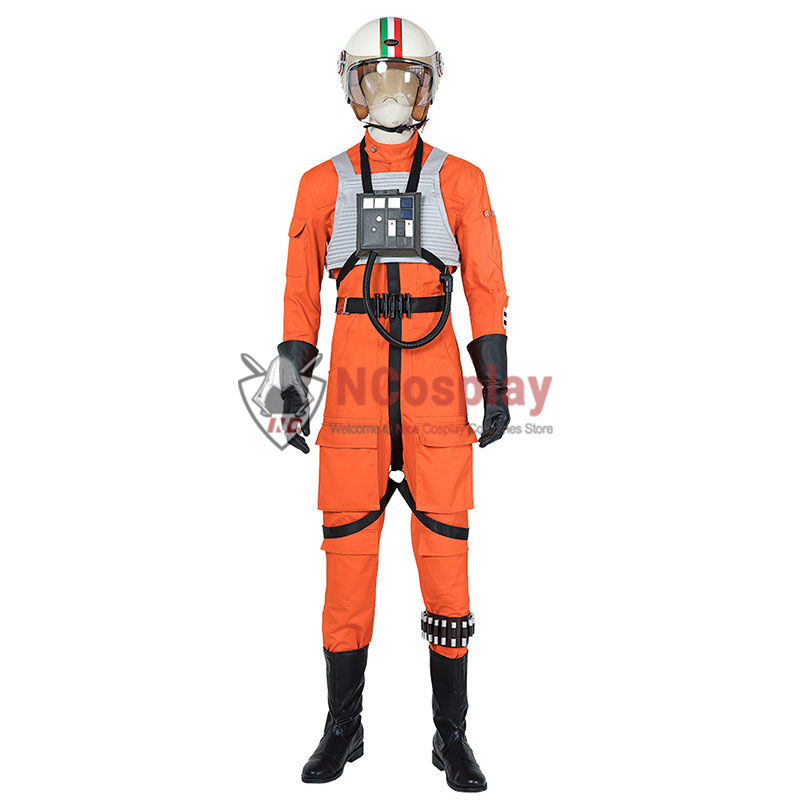 Star Wars X-WING Rebel Pilot Cosplay Costume Jumpsuit Suit Uniform