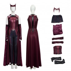 Scarlet Witch Wanda Cosplay Costume Movie WandaVision Upgraded Version Suit