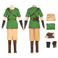 Game The Legend of Zelda Skyward Sword Cosplay Costume Link Suit  