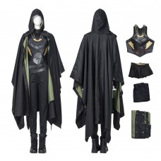Loki Cosplay Costume Sylvie Laufeydottir Cosplay Suit With Cloak For Female