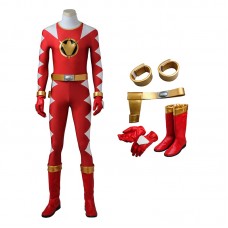 Power Rangers Red Costume Dino Thunder Outfit Dino Ranger Conner McKnight Cosplay Suit