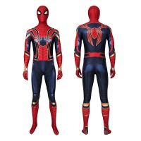 Peter Parker Jumpsuit Avengers Endgame Iron Spiderman Cosplay Costumes  