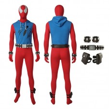 Scarlet Spider Ben Reilly Spiderman Peter Parker Cosplay Costume