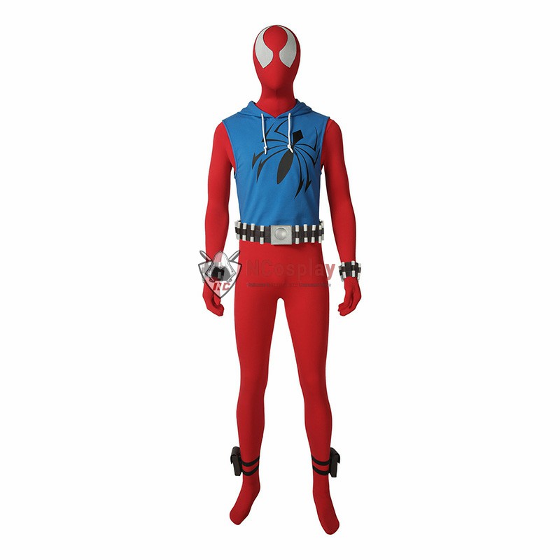 Scarlet Spider Ben Reilly Spiderman Peter Parker Cosplay Costume
