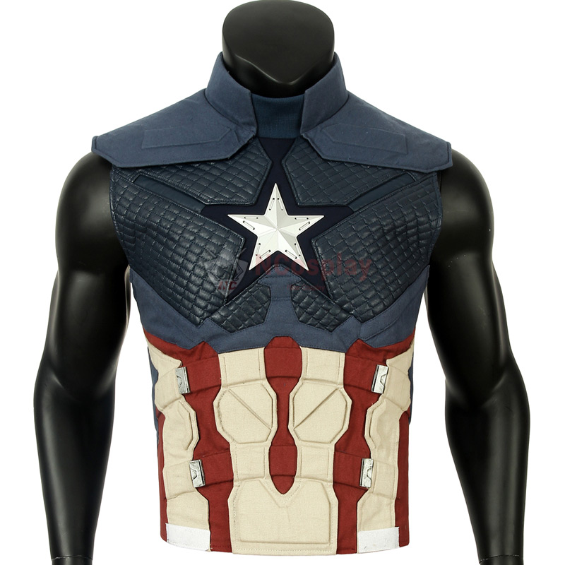 Improved Version Avengers Endgame Captain America Steven Rogers Cosplay Costume Full Set