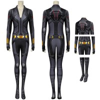 2020 Movie Black Widow Cosplay Costume Natasha Romanoff Black Jumpsuit  