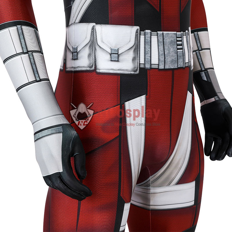 2020 Black Widow Jumpsuit Red Guardian Cosplay Costumes Full Set