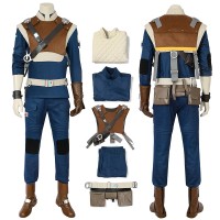 Star Wars Jedi Fallen Order Cal Kestis Cosplay Costume Full Set  