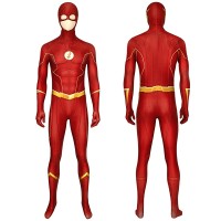 The Flash Season 6  Cosplay Costume Barry Allen Jumpsuit  