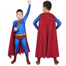 Kids Superman Returns Superman Clark Kent Cosplay Costume Superman Jumpsuit