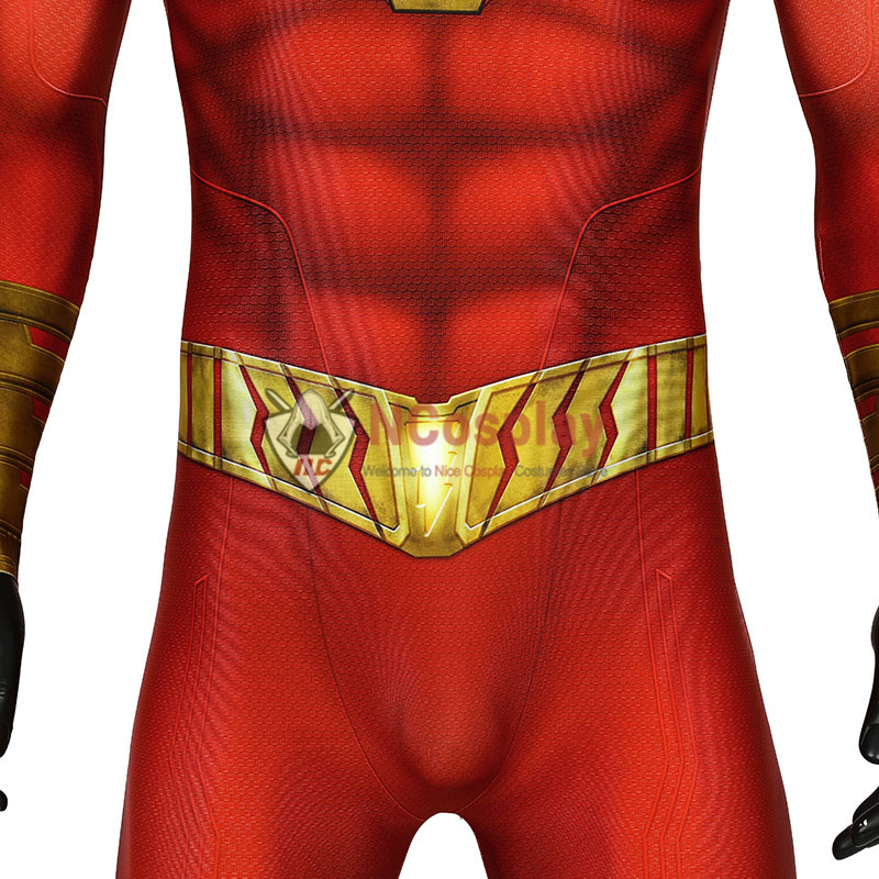 DC Comics Shazam Jumpsuit Billy Batson Cosplay Costume
