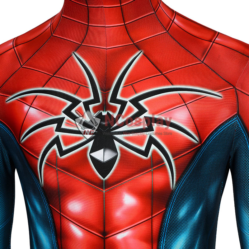 Spiderman Playstation 4 Jumpsuit Spider Man Armour MK IV Zentai Cosplay Costume