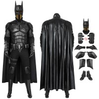 2021 Movie The Batman Bruce Wayne Robert Pattinson Cosplay Costume Suit  