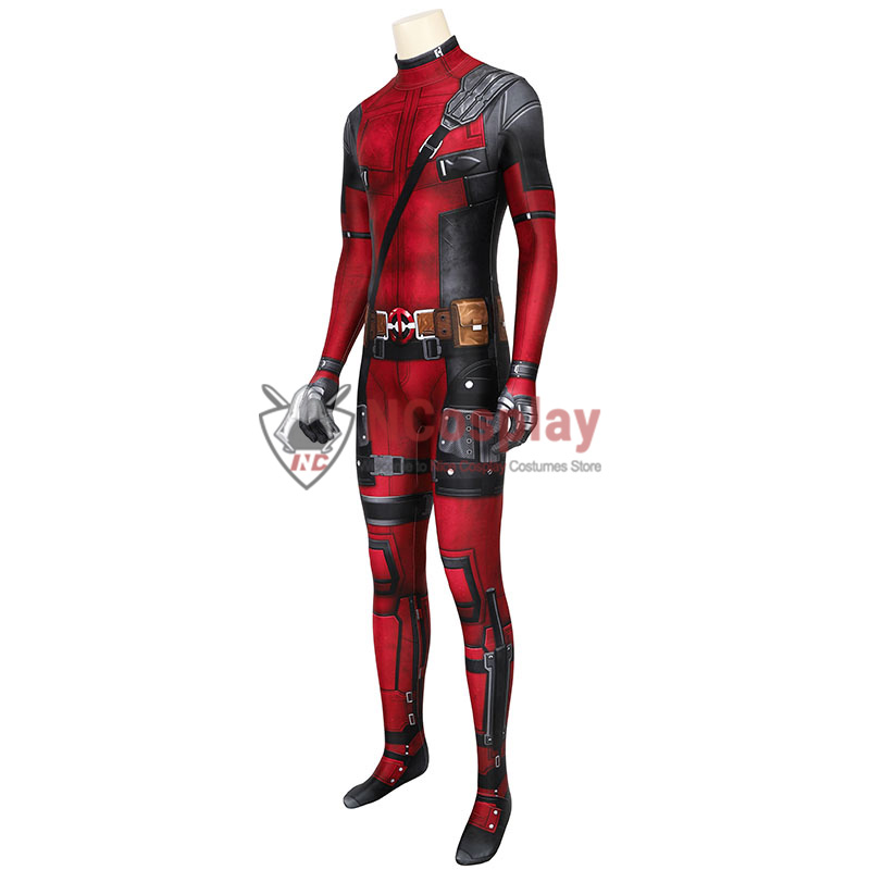 Deadpool Wade Wilson Jumpsuit Cosplay Costume Top Level