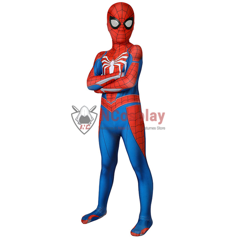 Marvel Spider Man PS4 Cosplay Costume Kids Spiderman Jumpsuit