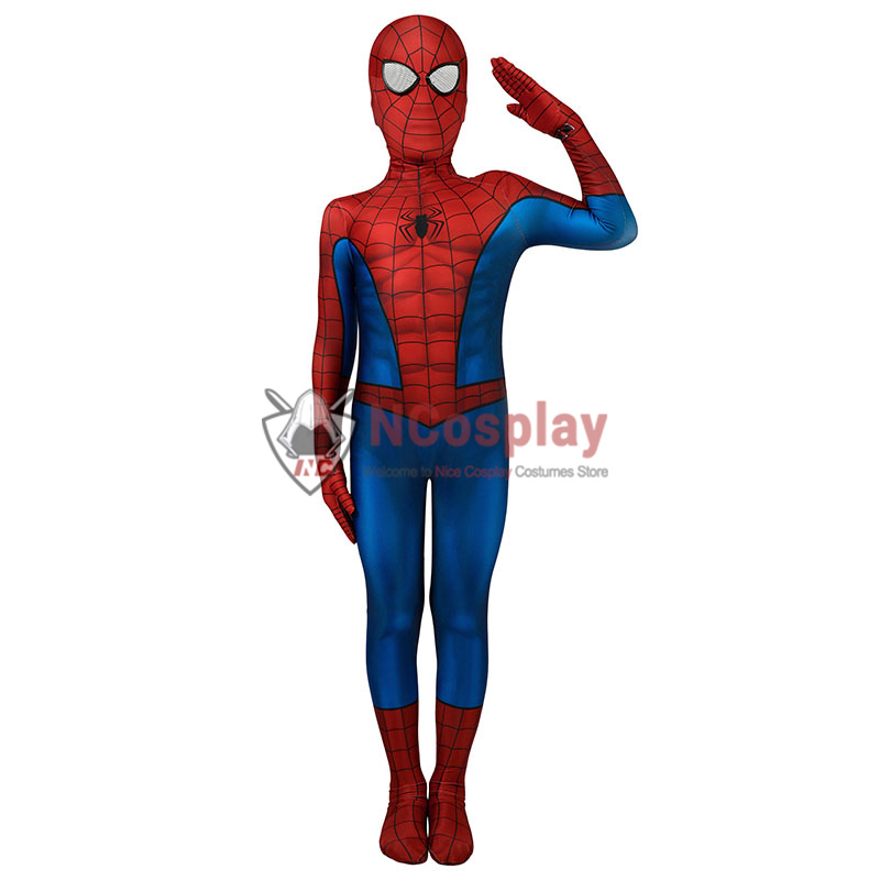 Spider Man Tobey Maguire Cosplay Costume Spiderman Jumpsuit For Kids