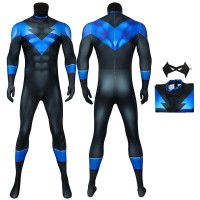 Batman Under the Red Hood Cosplay Costume Nightwing Richard Grayson Jumpsuit  